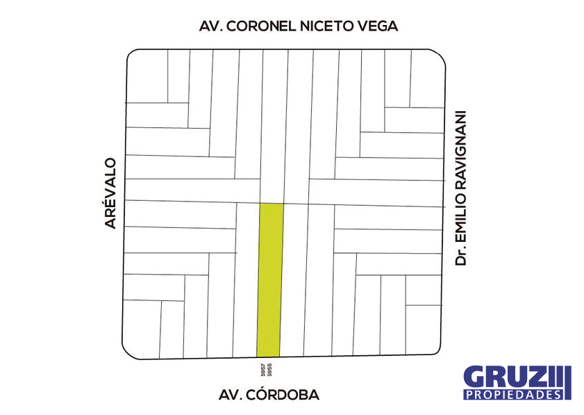 AV. CÓRDOBA 5955 - PALERMO  - Terreno en Venta