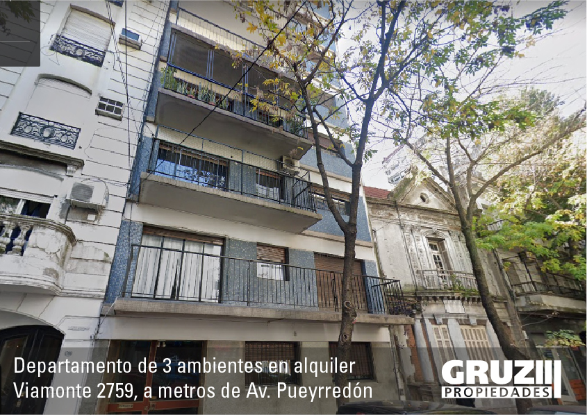 Viamonte 2759 Alquiler 3 ambientes